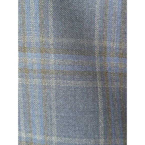 Ermenegildo Zegna Mens Blazer Size 56R/XXL Wool Lined Blue Black Plaid Looks New - Picture 6 of 15